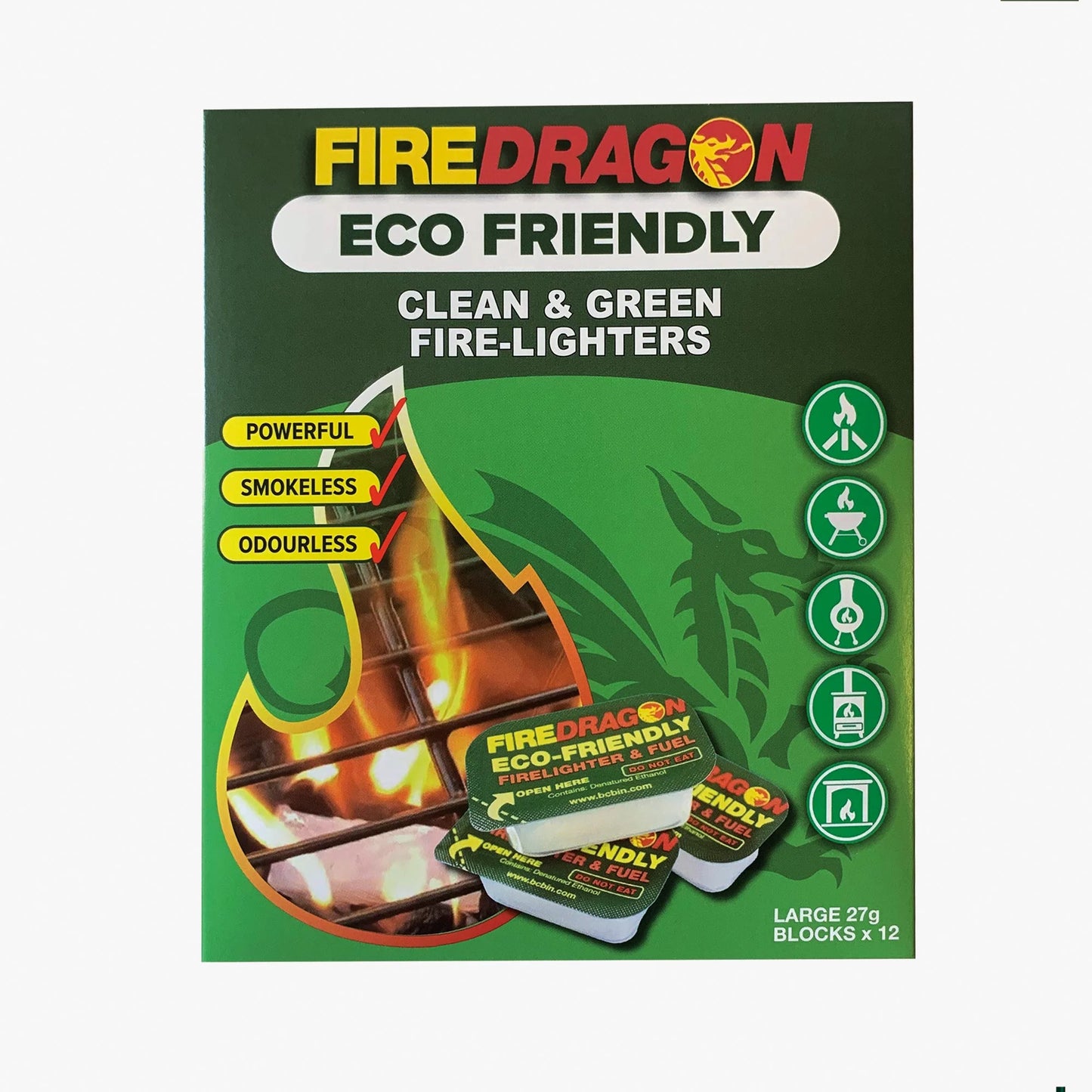 Fire Dragon Solid Blocks (HEXI STYLE) box of 12