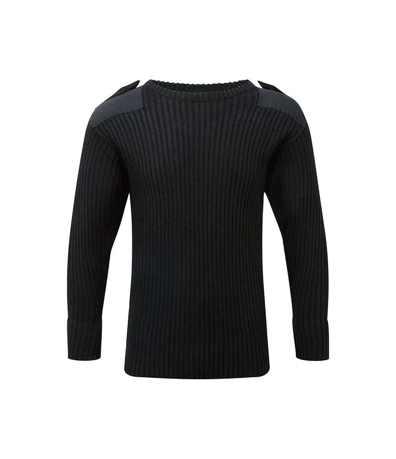Commando style pullover – Black