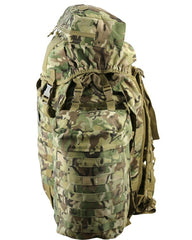 Tactical 90 litre Bergan with side pouches