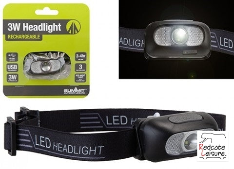 Summit recharable head torch