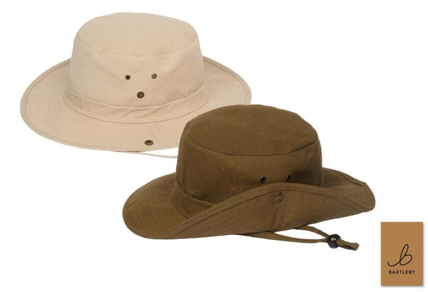 Mens Aussie Style  Hat - With Chin Strap