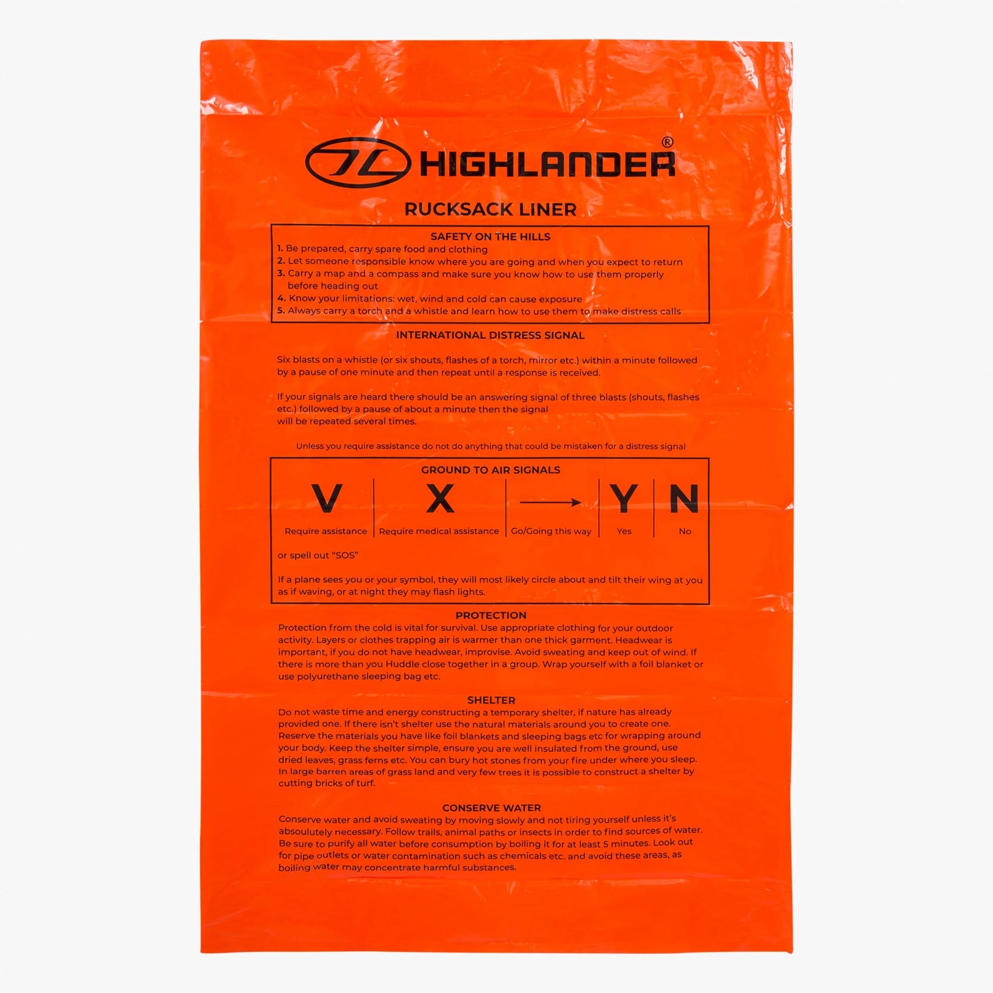Rucksack liner