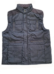 Mens Stalker Body Warmer Multi Pockted  Waistcoat Fishing Hunting Corduroy Shoulder