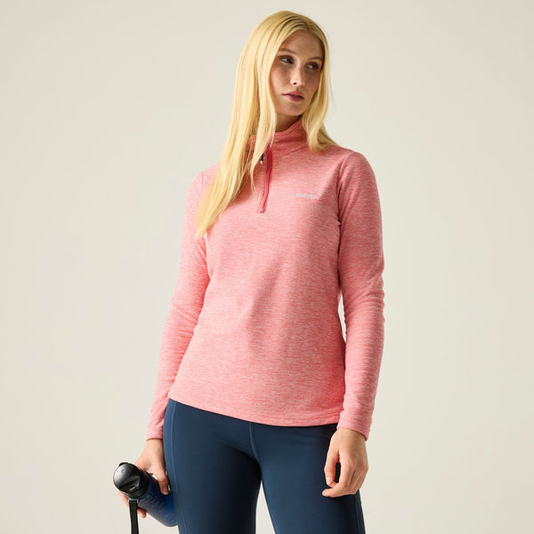 Womens Regatta Sweethart Marl 1/2 zip fleece