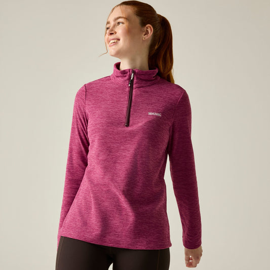Womens Regatta Sweethart Marl 1/2 zip fleece