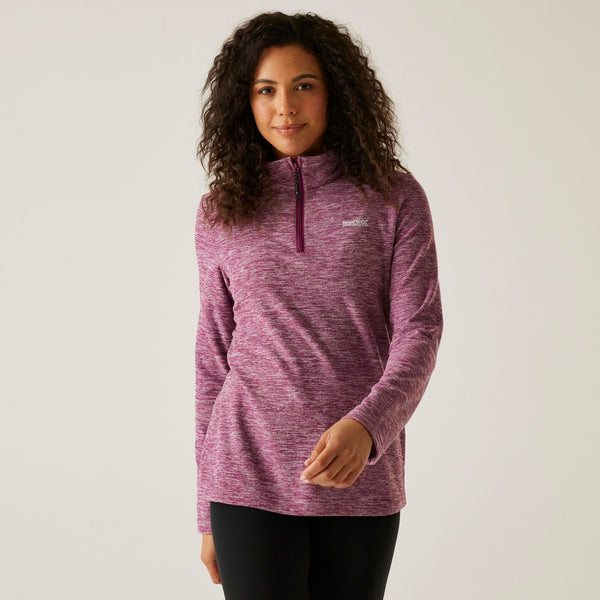 Womens Regatta Sweethart Marl 1/2 zip fleece