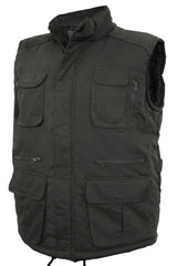 Mens Twin Peaks Body Warmer Multi Pockted Waistcoat Fishing Hunting Corduroy Shoulder