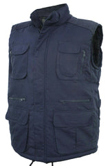 Mens Twin Peaks Body Warmer Multi Pockted Waistcoat Fishing Hunting Corduroy Shoulder