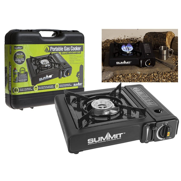 Summit Portable Camping Stove with heat deflecter