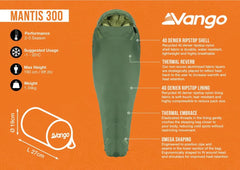Vango Mantis 300 Sleeping bags