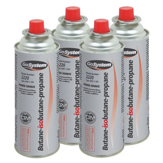 Go gas butane/propane 4 pack Gas for Camping stove