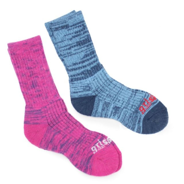 Two pair pack Grisport merino walking socks