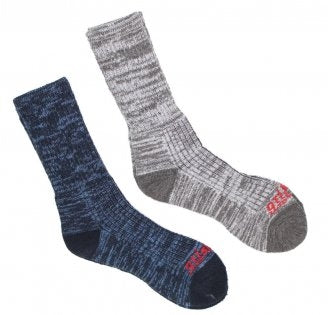Two pair pack Grisport merino walking socks