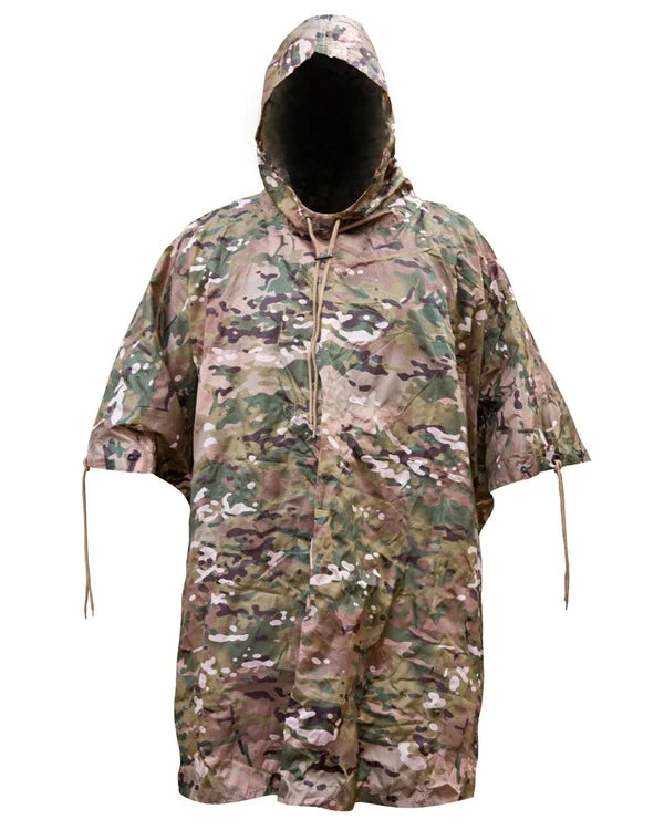 Waterproof Military style Camoflage and plain Ponchos
