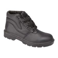 Leather Safety Boots with Steel Midsole