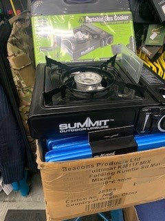 Summit Portable Camping Stove with heat deflecter